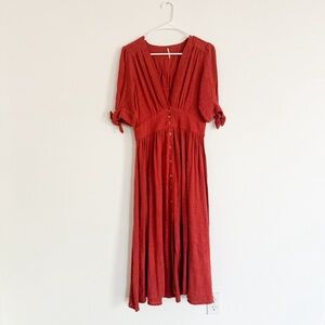 Free People // Love of My Life Dress Red